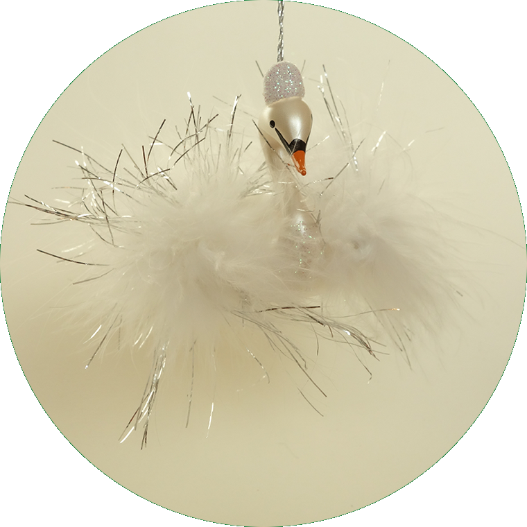 Schwan mit Silberfäden, A2080SI